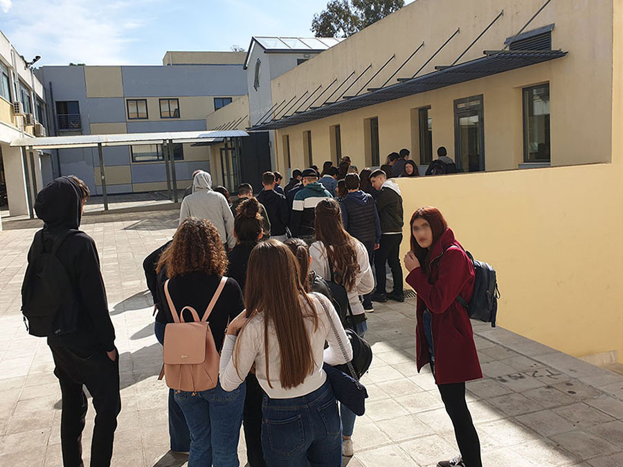 Student visit during Open Day 2020