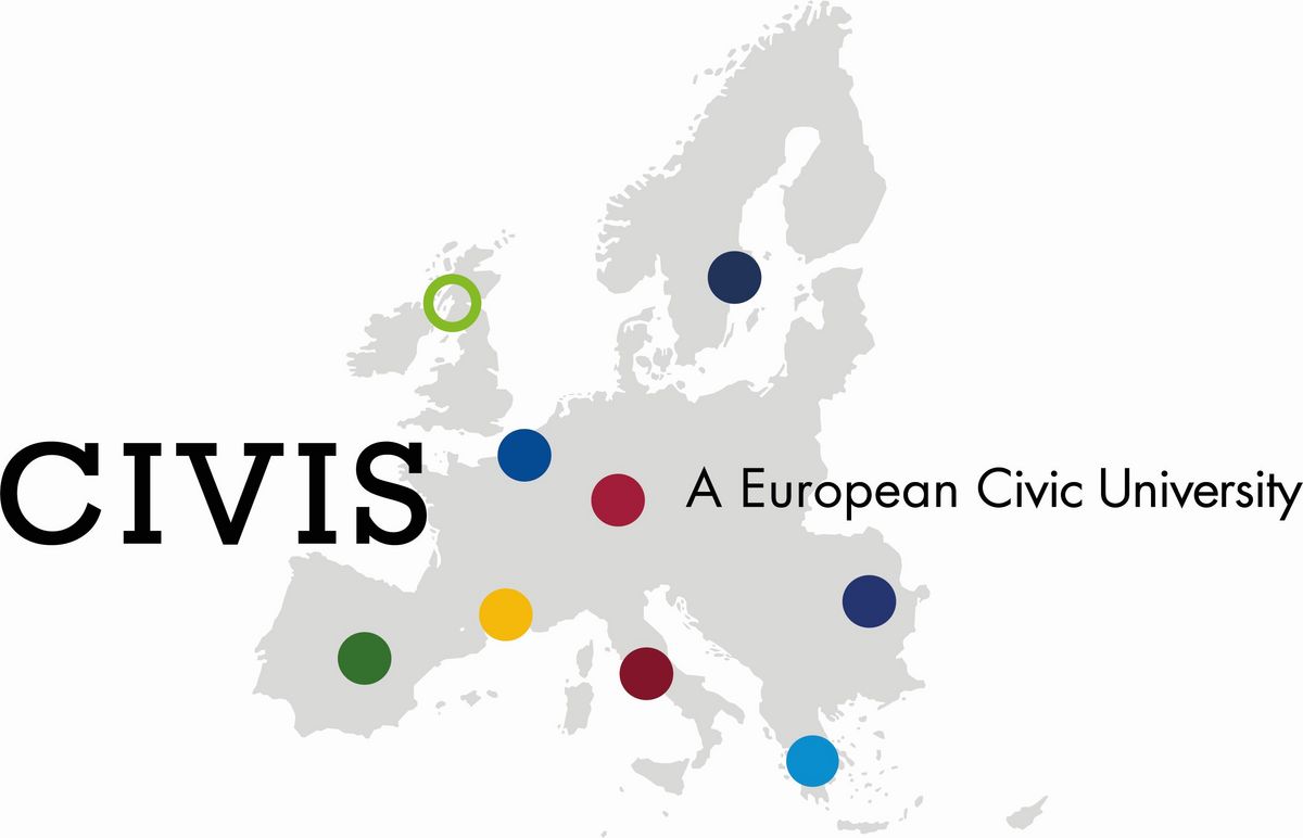 Location of CIVIS universities on map of Europe