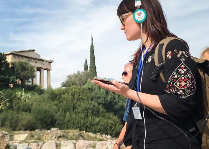 EMOTIVE user at the Athens Agora